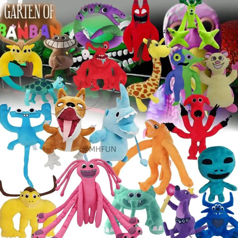 

Garten Of Banban Plush Toy Sir Dadadoo Cartoon Game Soft Dolls For Kids Gifts