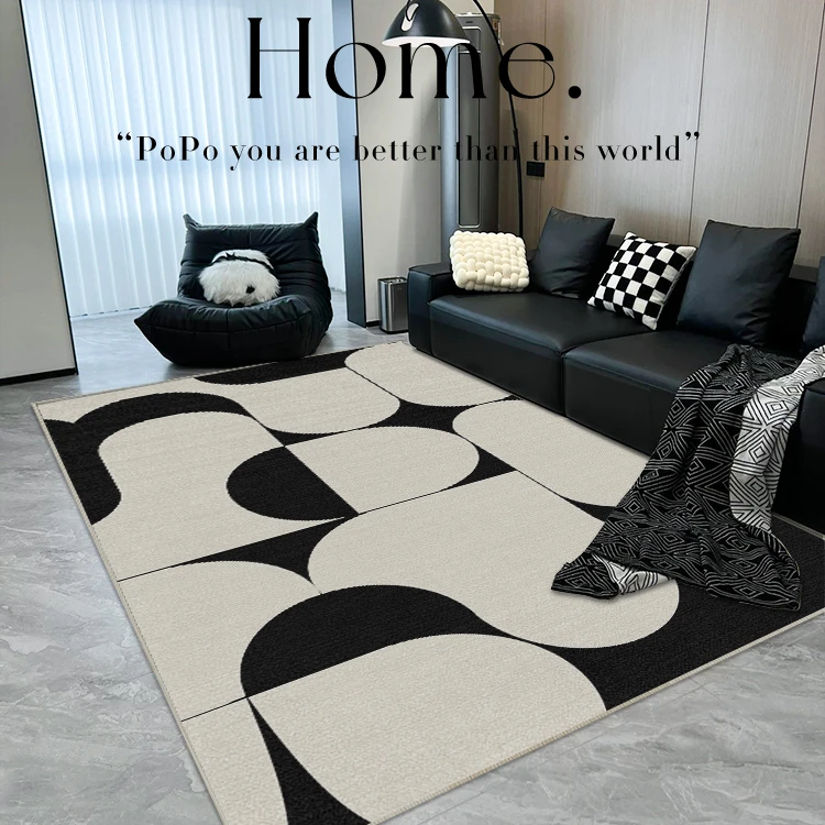 Light Luxury Carpets for Living Room Large Area Cloakroom Anti-slip Mat Home Study Carpet Minimalist Bedroom Decor Washable Rug 3