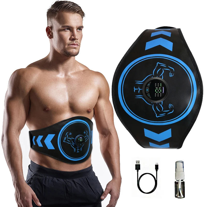 EMS Electrical Muscle Stimulation Electric Muscle Toner Abdominal Toning Belt Portable Fitness Ab Trainer Body Shaping Workout