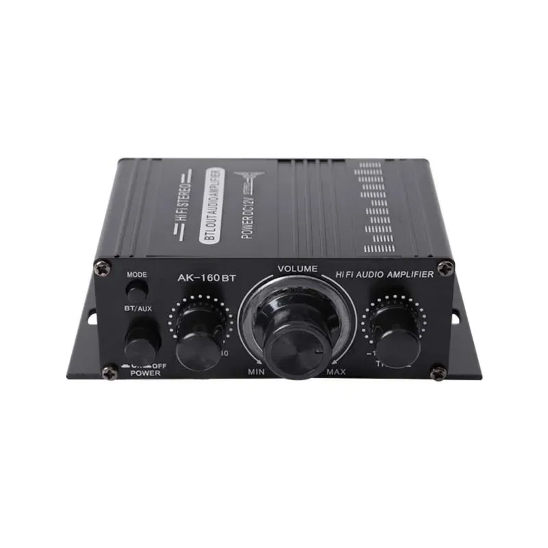 12v 오디오 파워 앰프 홈 파워 앰프 2채널 블루투스 5.0 서라운드 사운드 FM USB 리모컨 미니 HIFI 디지털