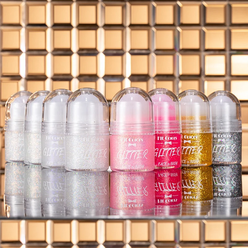 Diamond Highlighter Rolling Ball Glitter Gel Smooth Body Face Brighten Jelly Sparkling Shimmer Sequins Party Concert Makup Tool 2