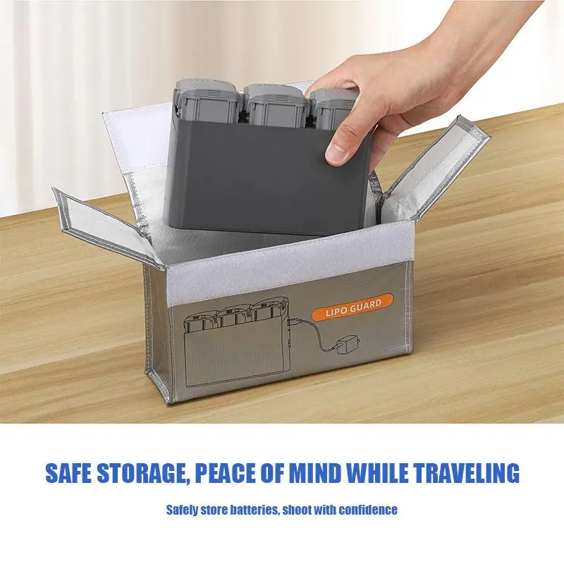 Sac Sécurité Batterie LiPo Drone VOLODYMYR Anti-Explosion pour DJI Neo/Mini