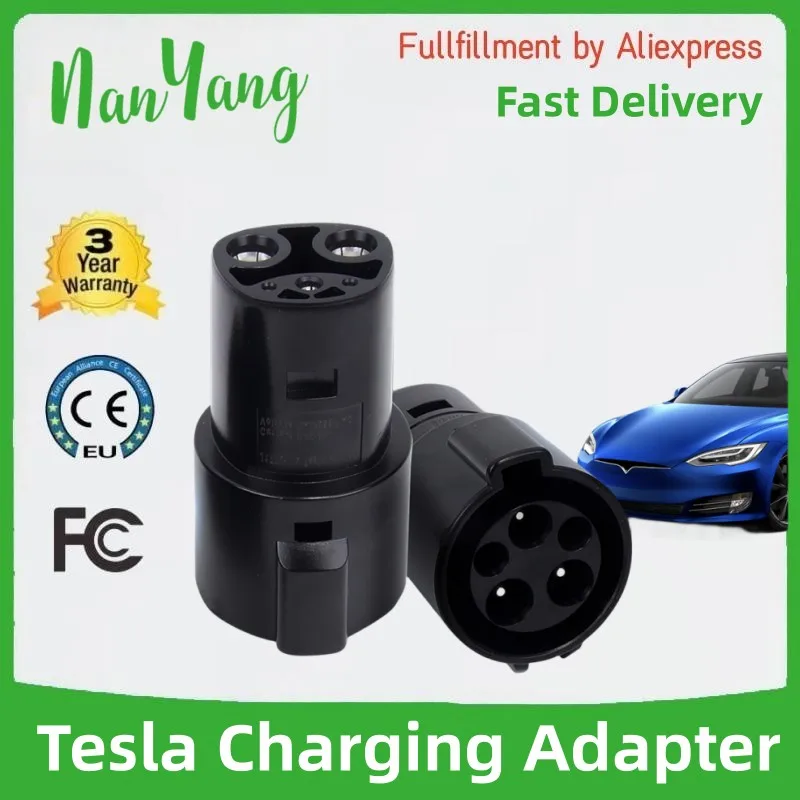 

Адаптер зарядного устройства для электромобиля type 1 J1772 к Tesla Model X Y 3 S