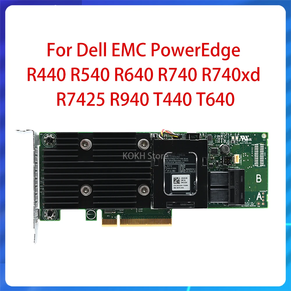 

H730p 2G Cache 14th Adapter RAID Array Card FOR Dell EMC PowerEdge R440 R540 R640 R740 R740xd R7425 R940 T440 T640 XYHWN J14DC