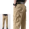 2025 New Men Formal Casual Sports Work Pants Men Loose Straight Elasticity Cargo Pants Safari Style Fashion Classic Trousers