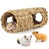 Woven Grass Hideout Tunnel For Hamsters Guinea Pigs Gerbils Chinchillas