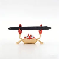 A New Creative Crab Pen Holder in the Shape of a Weightlifting Crab, a Gift Stationery Item Suitable for Home Exhibitions, Parties, Store Windows, Offices, Tables, Etc., and Is Perfect for Offices, Homes, Parties, and Family Exhibitions, as Well as Party Gifts | Fun Design | 1