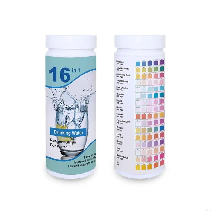C90A Drinking Water Test Kits Testing Strips for Hardness Chlorine pH