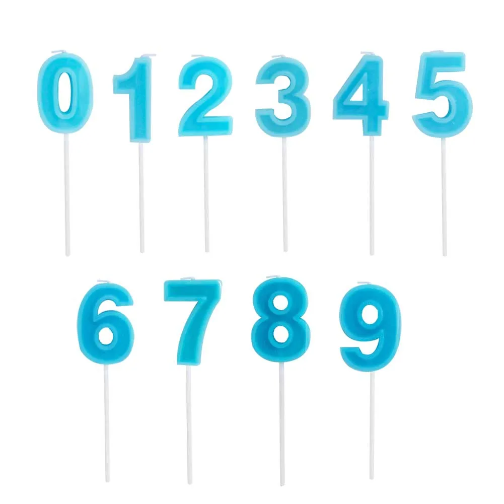 

Blue Gold Digital Candle Birthday Number Cake Candle 0 1 2 3 4 5 6 7 8 9 Cake Topper Girls Boys Baby Party Supplies Decoration