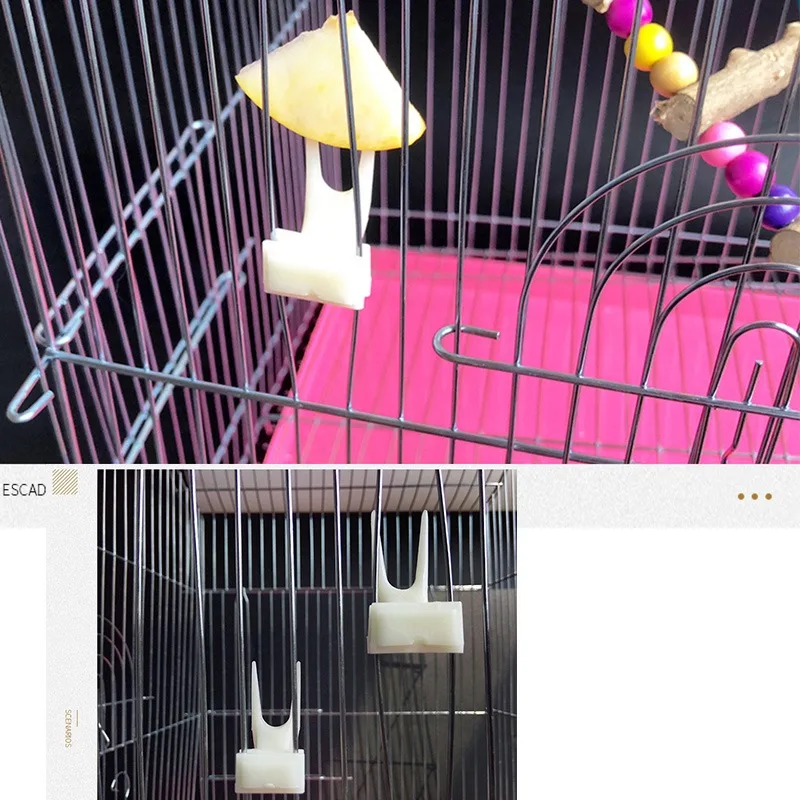 1 Pcs Bird Parrot Fruit Fork Pet Supplies Plastic Food Rack Cage Feeding Pet Supplies Fruit Snack Fork Bird Cage Accessories Parrot Feeder Bird Feeder