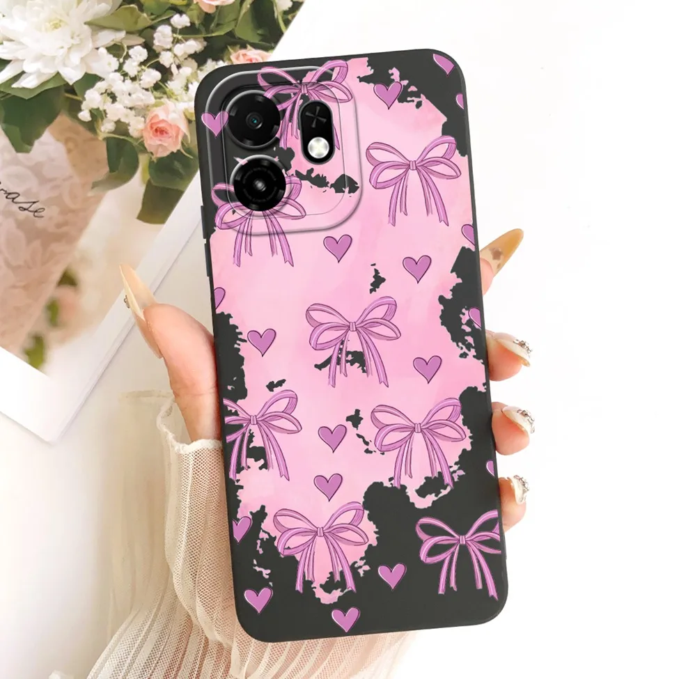Luxury Floral Phone Case - Fashionable Silicone Cover with Cute Painted Design