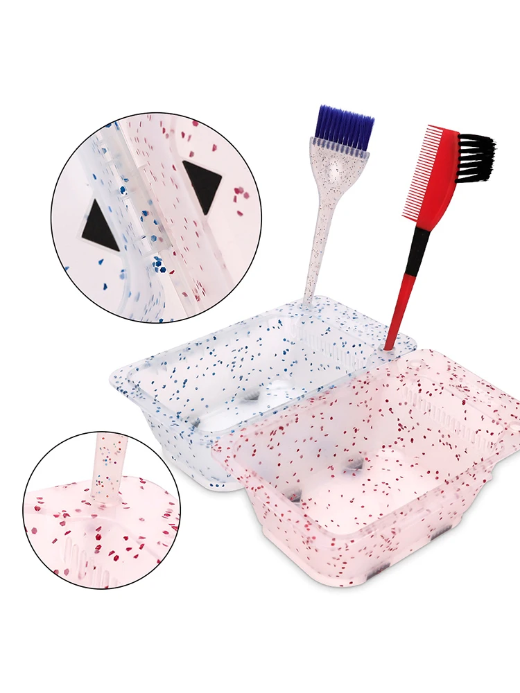 

1Pcs Hair Dye Bowl Round/Square Coloring Mixing Dye Bowl DIY Hair Styling Tool Professional Salon Hair Hair Styling Accessories
