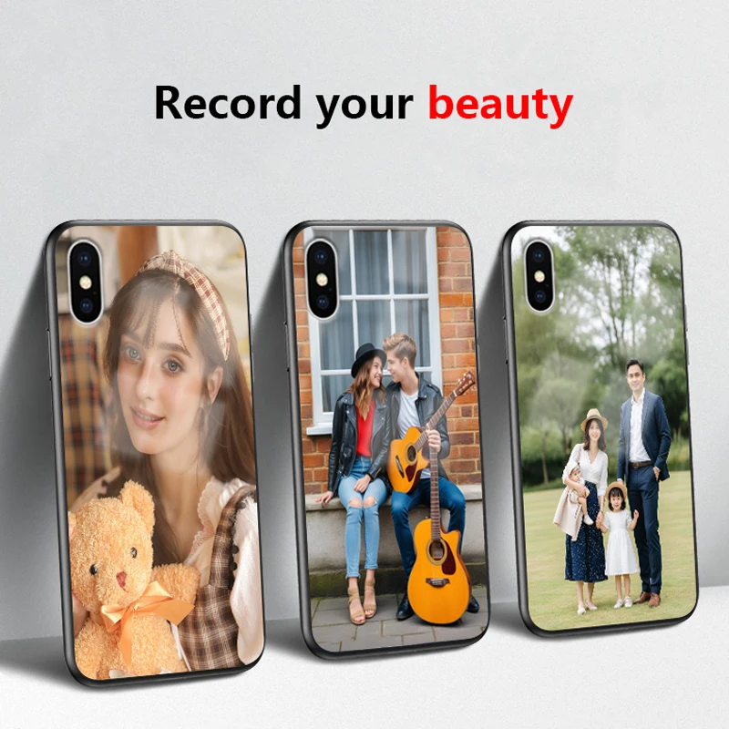 Personalized Photo Phone Case - Custom DIY Glass Silicone Cover