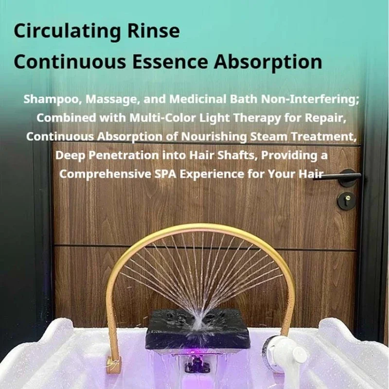 Head Spa Salon Shampoo Chair Portable Hairdressing Bowl Waterfall Salon Chair Therapy Hair Wash Sillas Facial Furniture