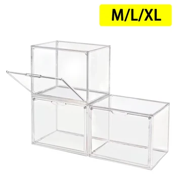 Nouvelle boîte de rangement de grande capacité, organisateur pour figurines, boîte en acrylique, boîte aveugle transparente, vitrine, organisateur de maquillage pour sac 1