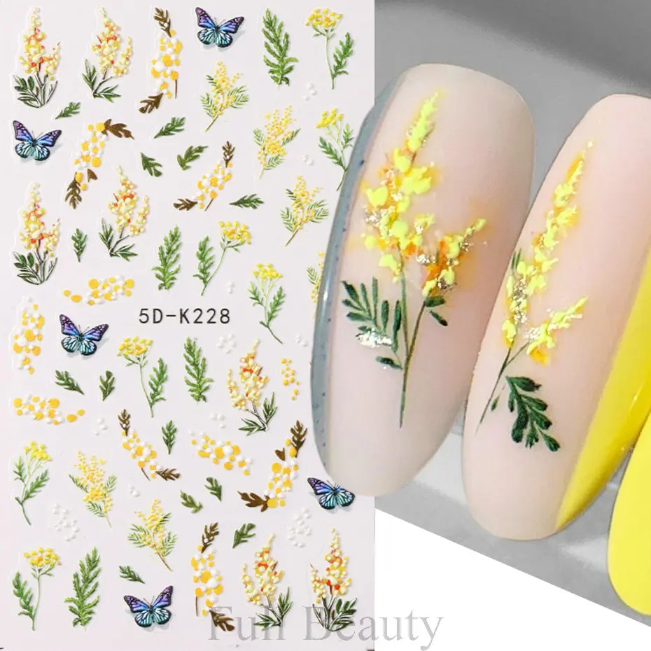 STICKER – LV & BUTTERFLY  SET 5 PCS — ATN Nail Supply