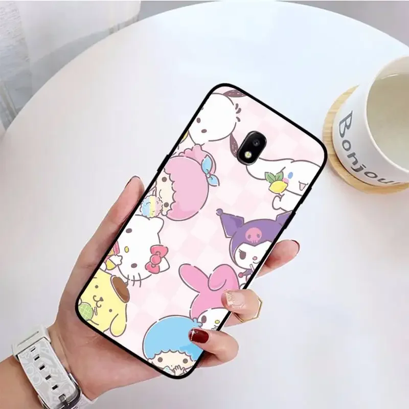 Sanrio-Kuromi-Cinnamoroll Phone Case For Samsung Galaxy J200 J2 Prime J2 Pro J6 2018 J250 J4 Plus J415 J5 Prime J7