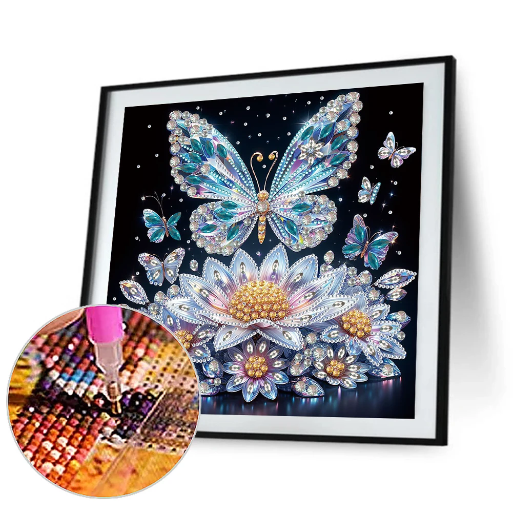 5D DIY Partial Special Shaped Drill Diamond Painting Kit Butterfly Decoration diamond painting,diamond art painting kit,diamond painting set