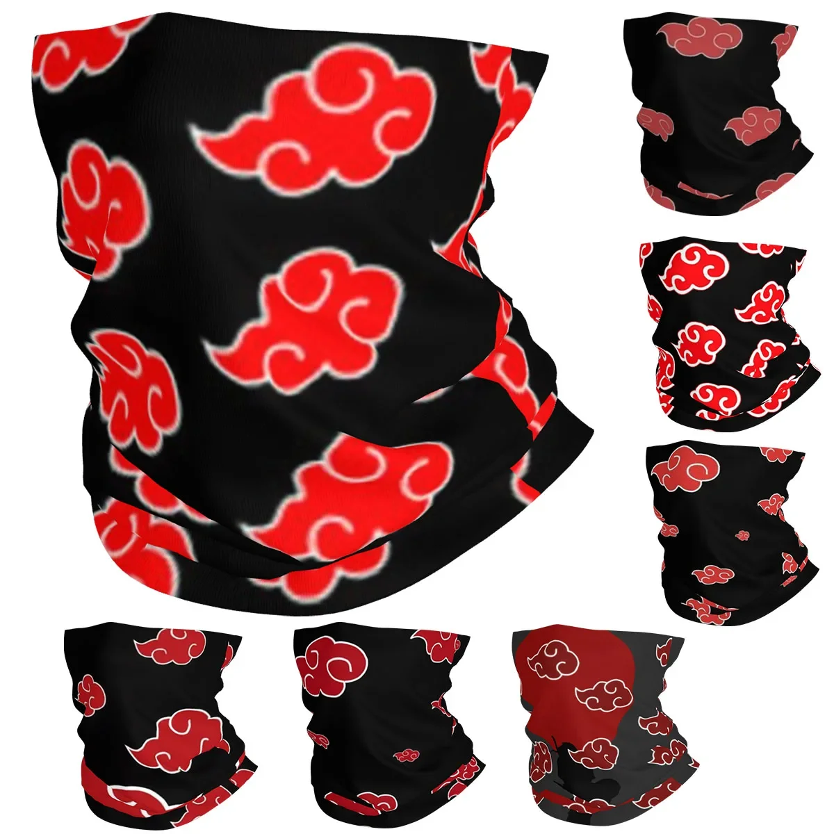 

Japan Anime Clouds Bandana Neck Cover Printed Konoha Akatsuki Neji Face Scarf Face Mask Outdoor Sports for Men Women Adult