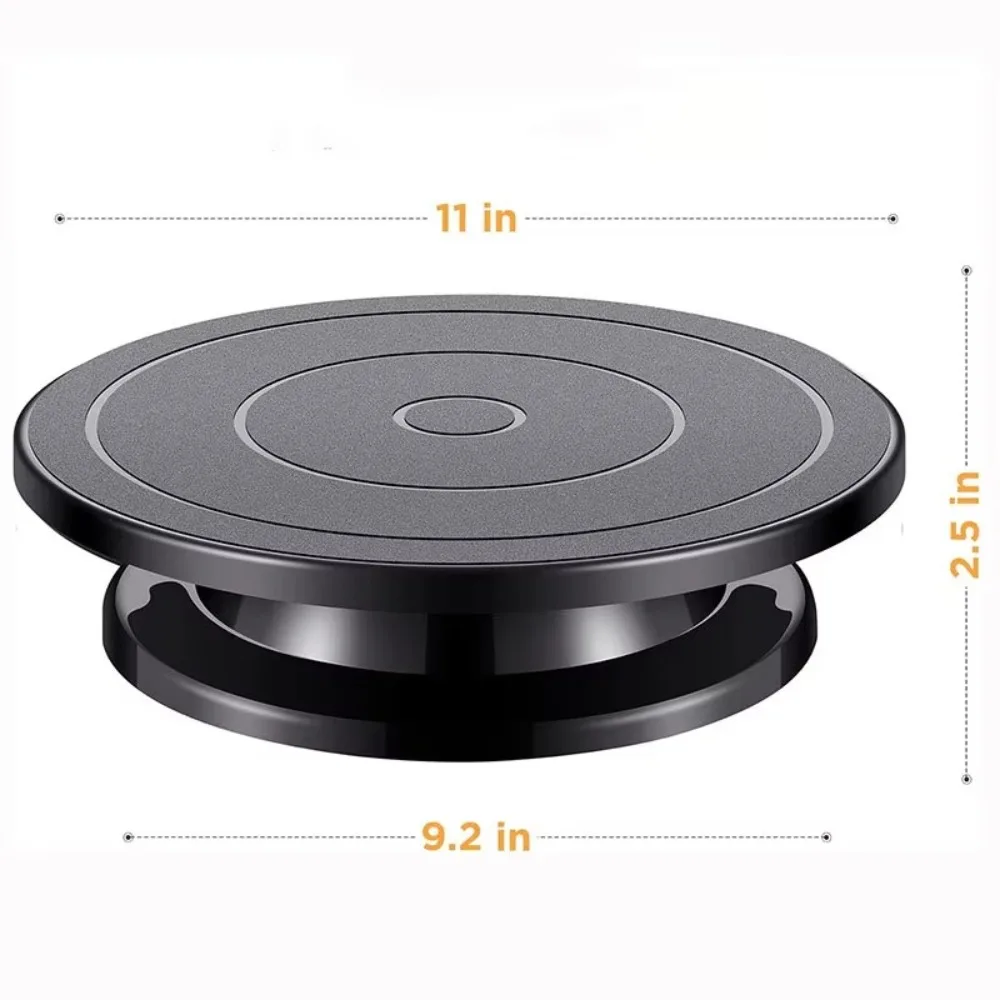 11Inch Cake Turntable Plastic DIY Revolving Cake Decorating Stand Baking Tool Kitchen Accessories Painting Rotate Turntable