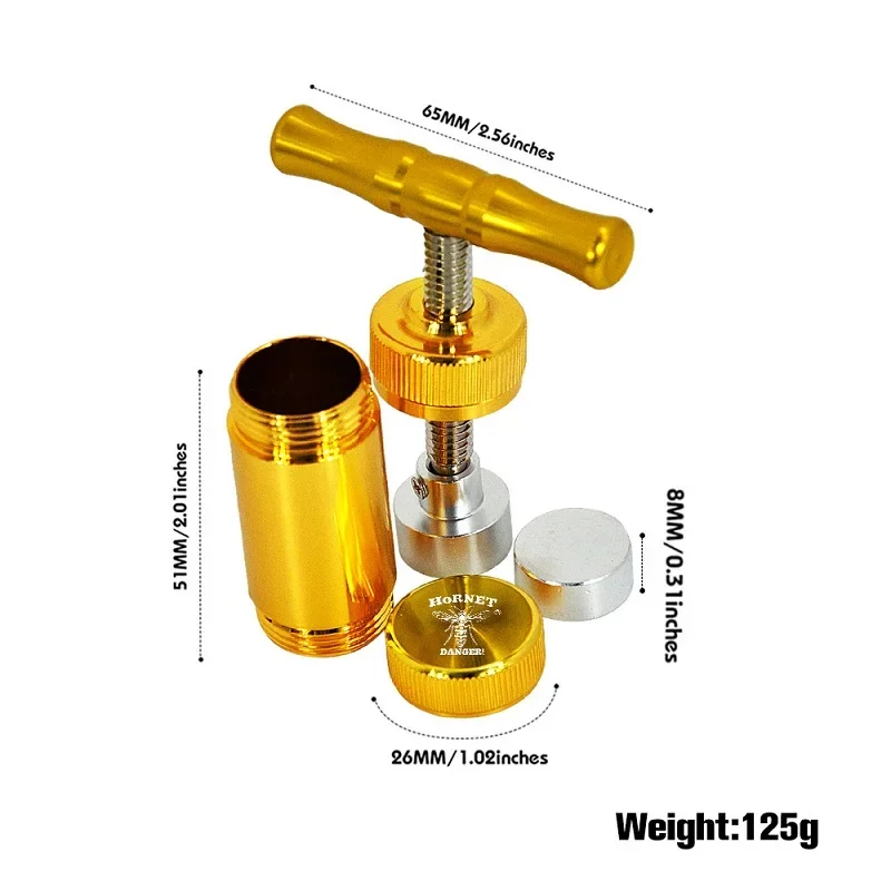 T-shaped Tobacco Herb Press Tobacco Pressing Machine Multi-function Aluminum Alloy Herb Grinder Crusher Cigarette Accessories herb grinder,smoking accessories,tobacco smoking accessories,tobacco grinder