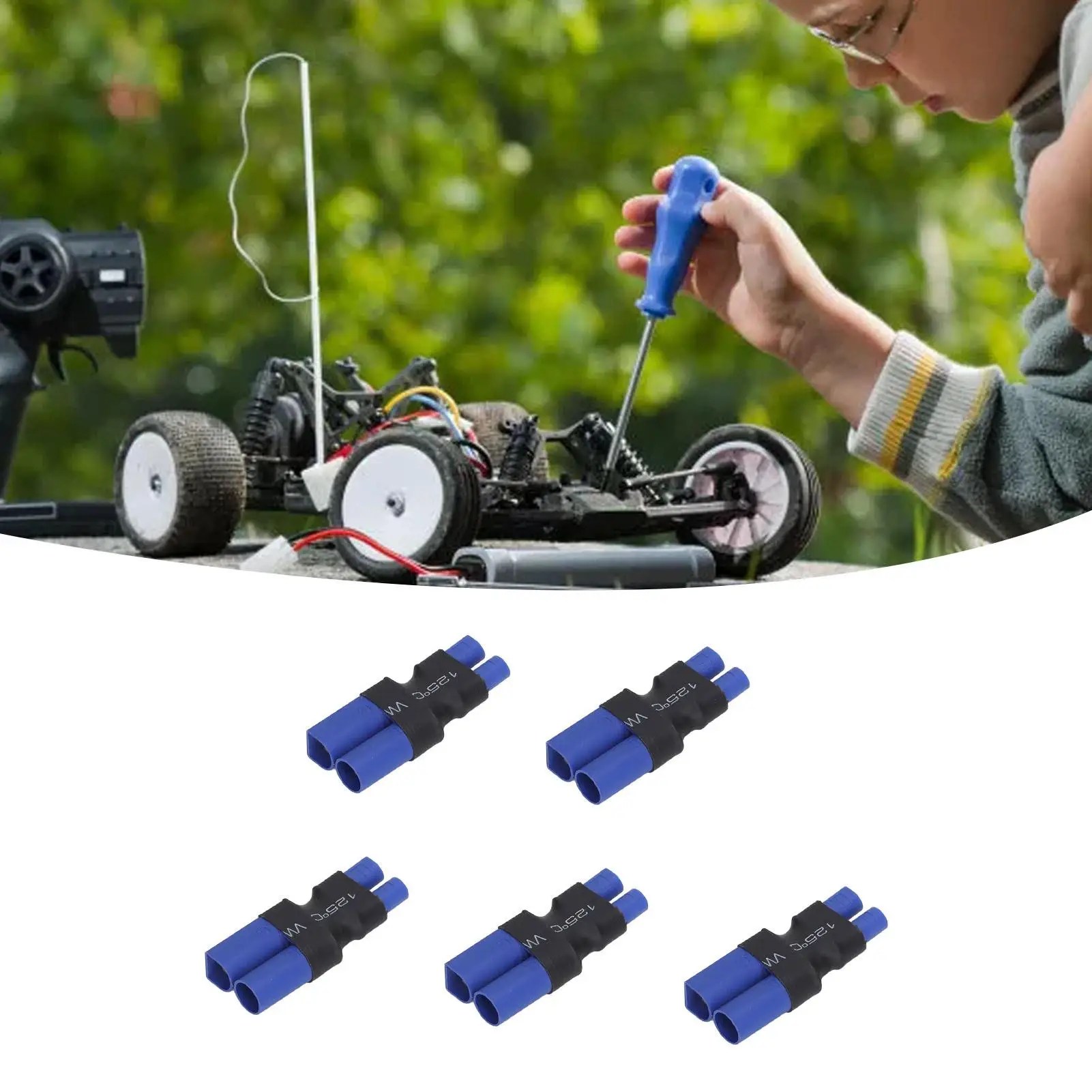 for rc Lipo Battery Adapter Female EC3 to Male EC5 Connector for rc Cars and Ships
