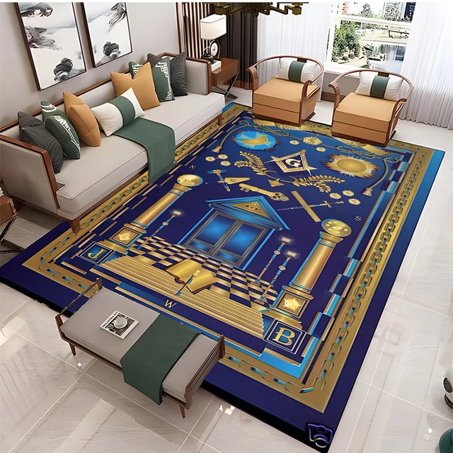 Alfombra estampada de una pieza para decoración del hogar, tapete para  dormitorio, juego de bebé, alfombras de gateo para sala de estar y comedor  - AliExpress