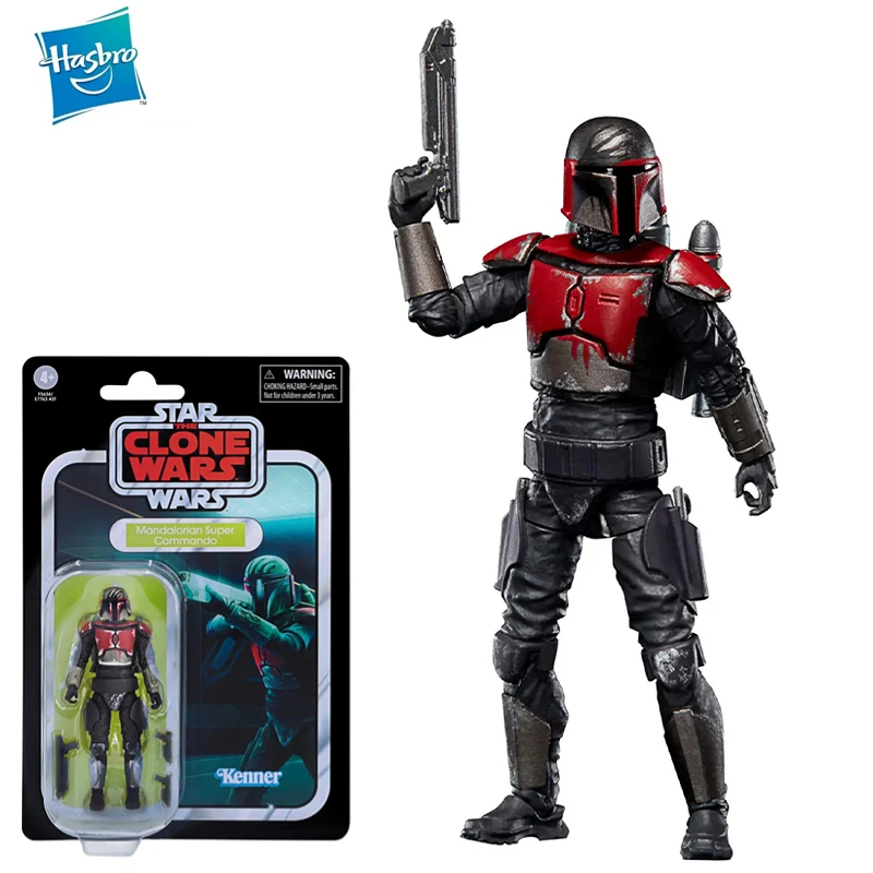 

Original Hasbro Star Wars The Vintage Collection Mandalorian Super Commando Action Figure 3.75 Inch Model Collectibles Toys