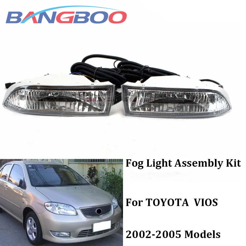 

Car Front Bumper Fog Light Driving Fog Lamp KIT For Toyota VIOS 2003 2004 2005 Halogen Harness Switch Set