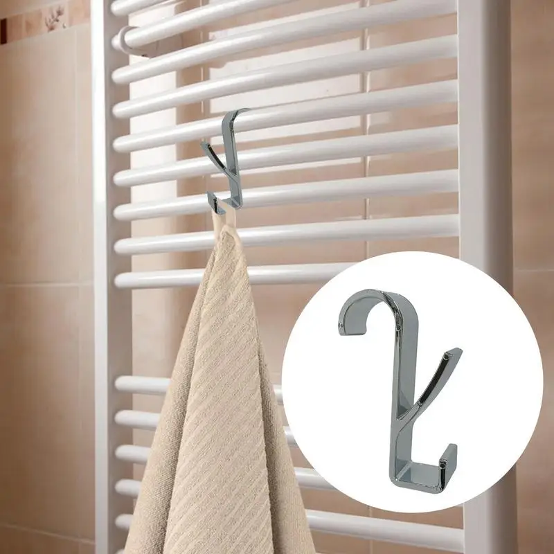 Drying Rack Hook Heated Towel Radiator Rail Bath Hook Percha Plegable Scarf Hanger Clothes Hanger Bathroom Towel