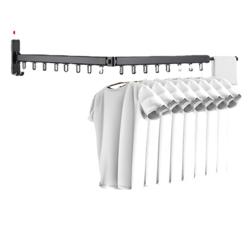 

Clothes Hanger Invisible Air Clothes Indoor Balcony Quilt Fantastic Cool Clothes Rod Wall Hanging Telescopic Coat Hanger