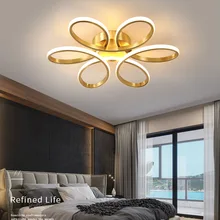 

Petal Shaped Living Room Bedroom Ceiling Lamp Atmosphere Creative Personality Study Bar Lamp Modern Simple Dining Room Lamp