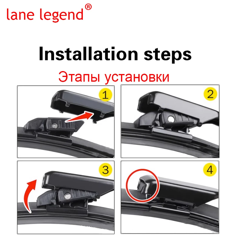 lames en caoutchouc d'essuie-glace avant pour Renault Dacia Duster MK 2,  pour Nissan Terrano 2017 2018 2019 2