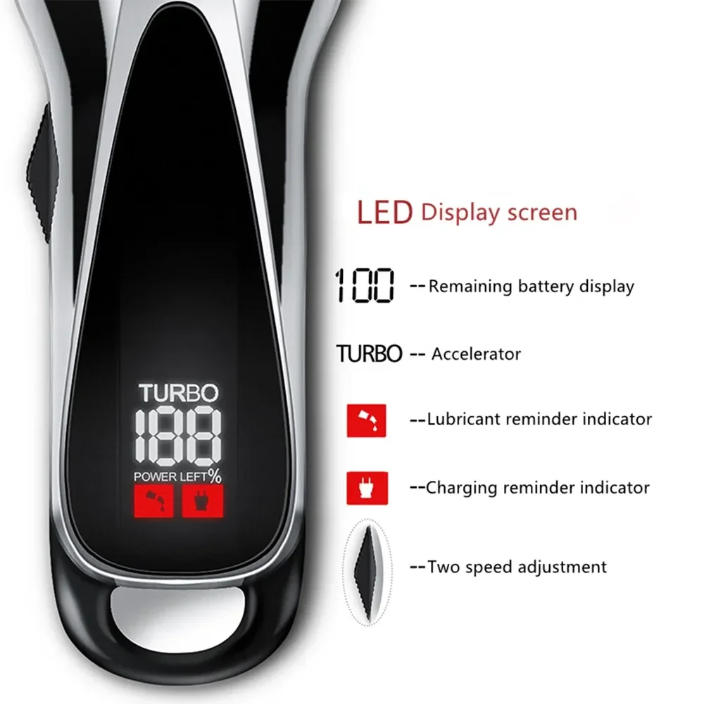 LED Display Hair Cutting Machine Professional Hair Trimmer Electric Hair Clipper Dual Use Barber Razor 5