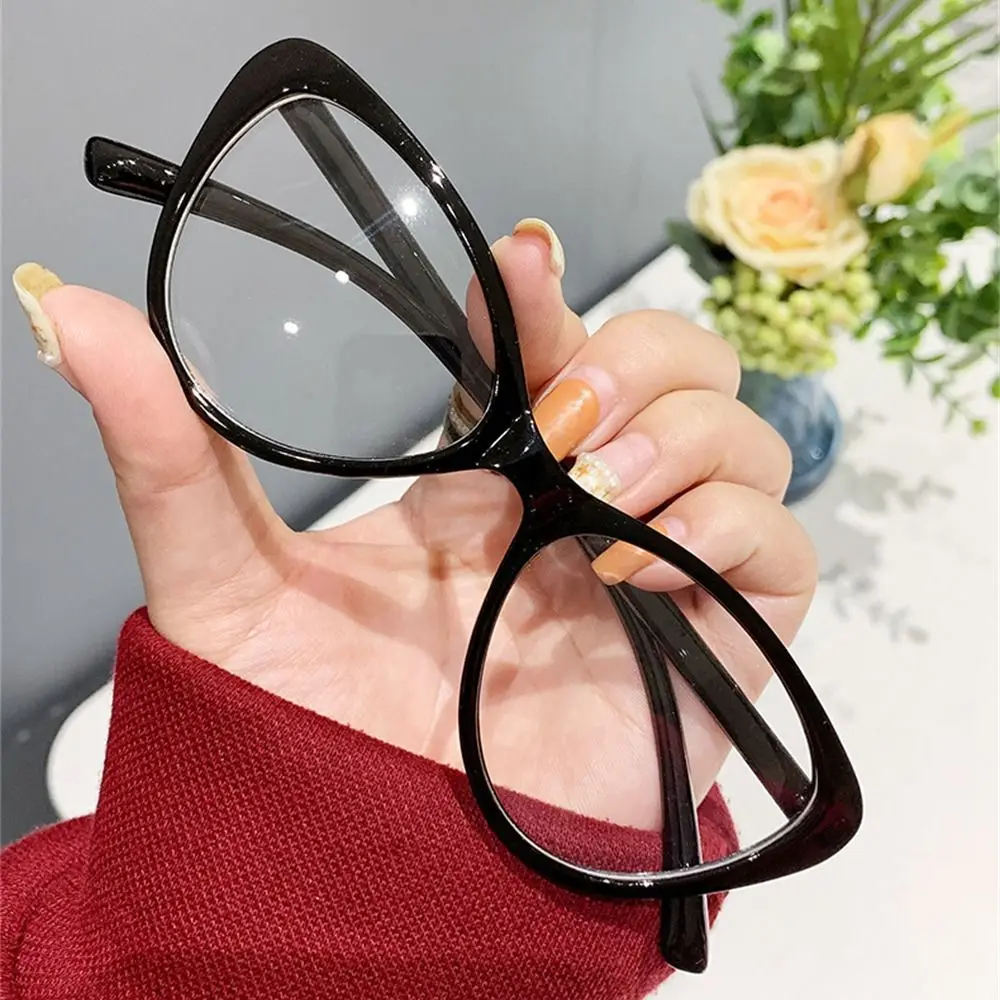 Fashion Retro Trasparente Big Frame Anti-Uv Blue Ray Occhiali Leopard Computer Occhiali Round Frame Occhiali Eyewear Vision Care