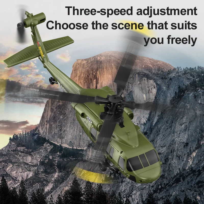 Avion RC télécommandé 2.4GHz - Chasseur militaire - 3 couleurs