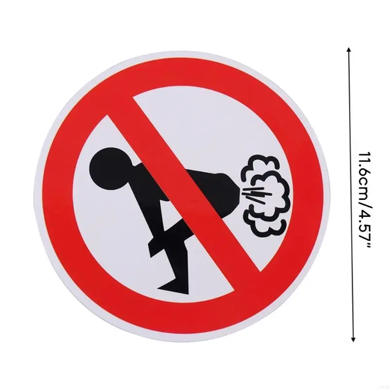 No Farting Car Motorcycles Humor Funny Sticker Waterproof Sunscreen Decals 11UD