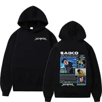 Rapper SAIKO POL ARIS Tour 2024 New Hoodie Men's Retro Long Sleeve Fashion Sweatshirt Hip Hop Gothic Pullover Hoodies Streetwear 1