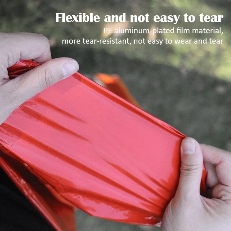 Emergency Thermal Sleeping Bag Outdoor Camping Mountain Climbing Thermal Emergency Blanket Tinfoil Foil Survival Blanket