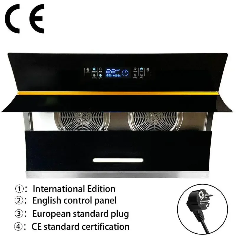 HOT Sale Super Strong Suction International Version Side Range Hood Kitchen Chimney 900 * 420 * 520mm 3