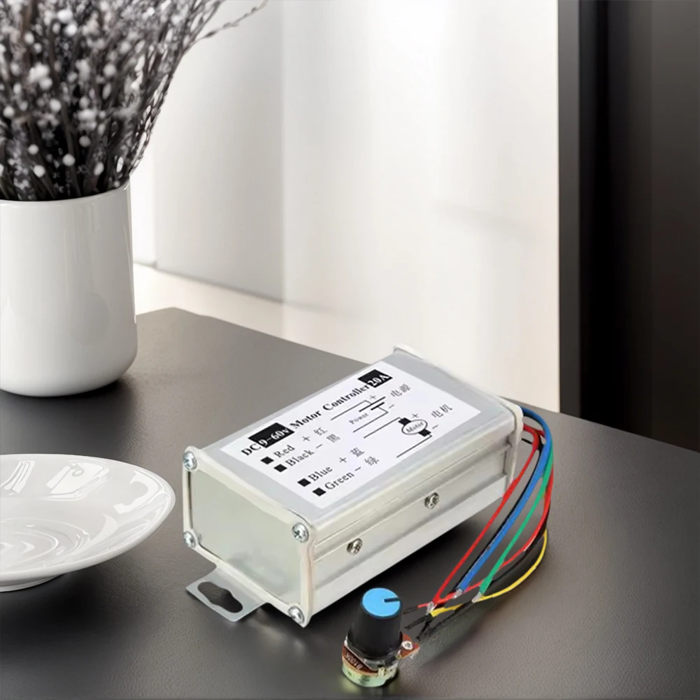 DC Motor Speed Controller DC 9V-60V 12V 24V 60V 20A Motor Pulse Width Modulator Regulator PWM DC Motor Driver Speed Controller