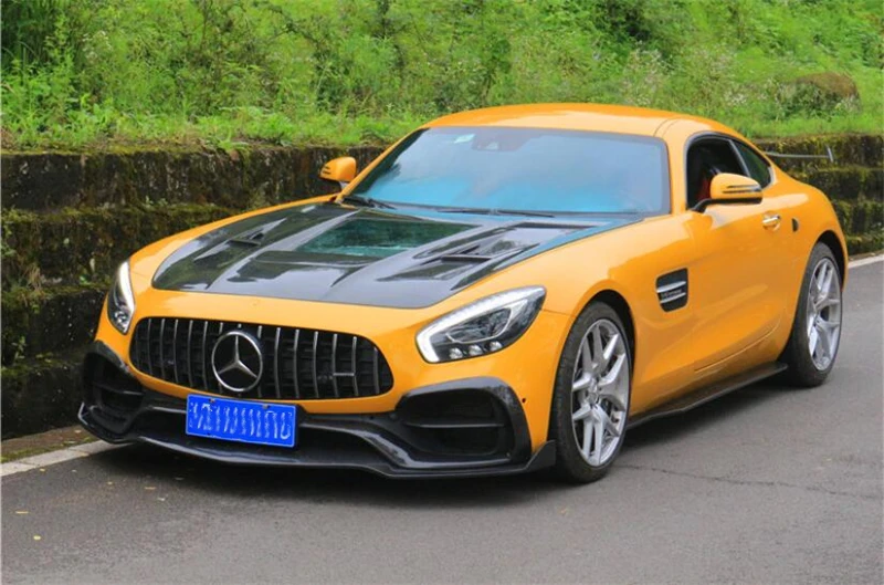High Quality REAL Carbon Fiber Front Lip Rear Diffuser Bumper Body Side Skirt Kit Spoiler For Mercedes Benz AMG GT GTS GTC GTR 30 - Racext High Quality REAL Carbon Fiber Front Lip Rear Diffuser Bumper Body Side Skirt Kit Spoiler For Mercedes Benz AMG GT GTS GTC GTR - - Racext 29