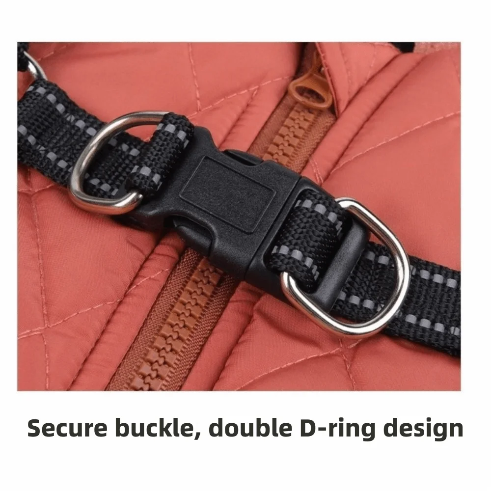 패션 조절 가능 백팩 겨울 강아지 재킷 반사 기능 따뜻한 플리스 애완견 코트 방풍 두꺼운 강아지 옷 추운 날씨용