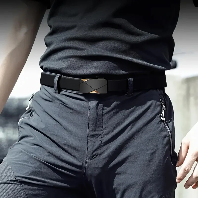 PAUL HUEMAN Stylish Men's PU Leather Belt - Fashion Belts Business Automatic Buckle_voghion.com