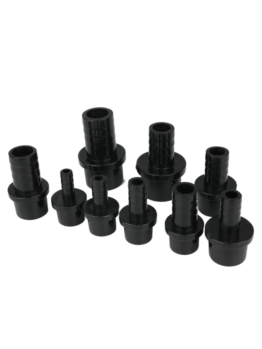 1 Stück schwarze PVC-Schlauchverbindungen 20/25/32 mm bis 8 10 12 16 mm Stacheldraht Adapt PVC-Rohrverschraubungen – Detail 2