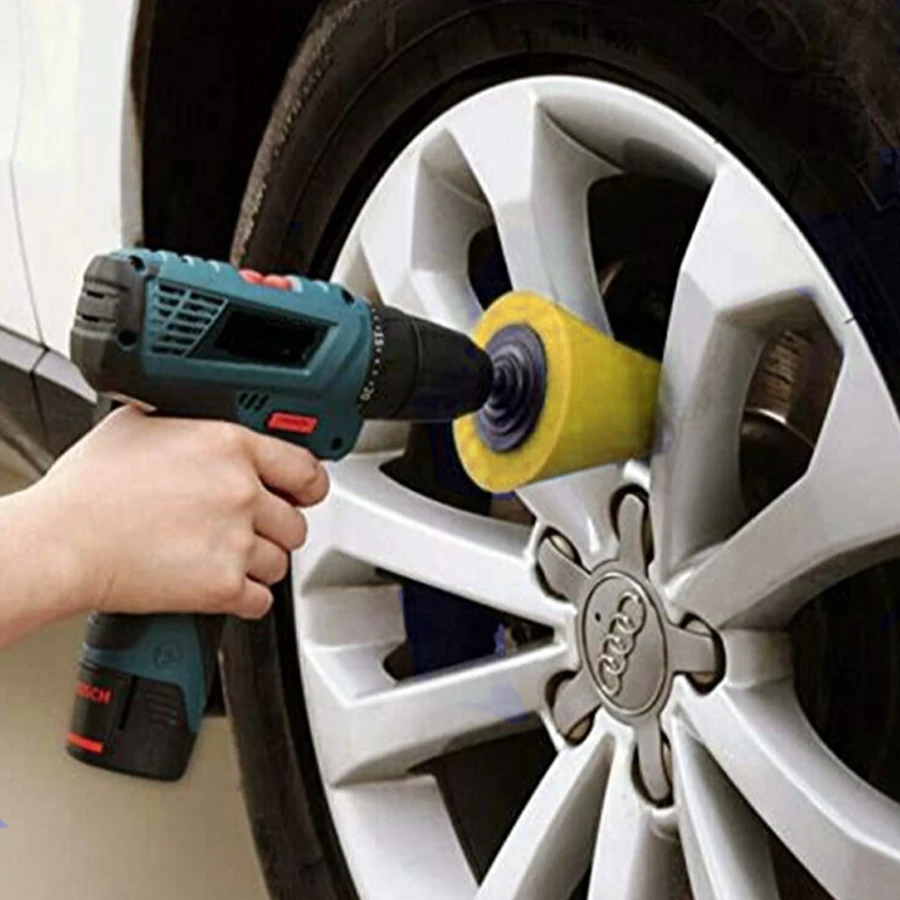Car Polishing Pad Sponge Polishing Cone Ball Wheel Car Beauty Waxing Buffer Sealing Glaze