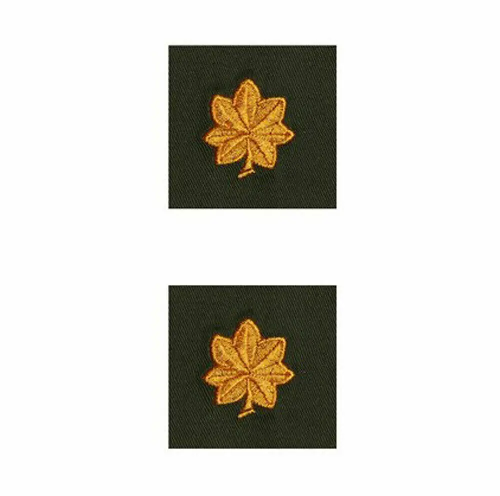 Set Vietnam War US TCU Rank insignia Patch 2LT 1LT Cpt Maj Ltc Col Rank Patches