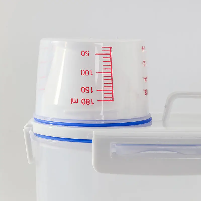 Household washing powder storage box Portable large plastic with measuring cup rice storage bottle laundry powder box mx3211054 4