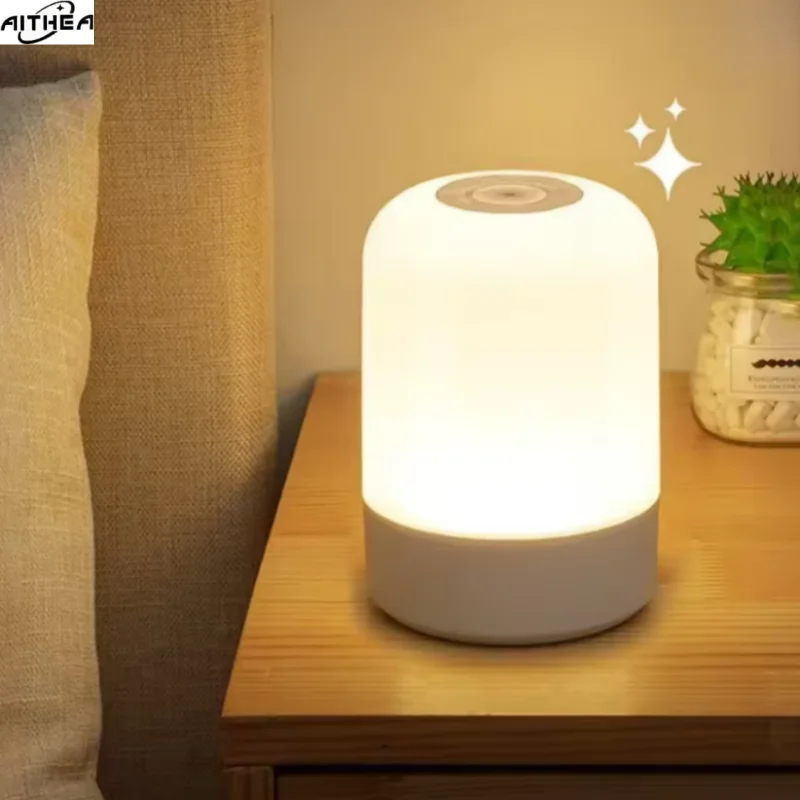 AITHEA Led 야간 조명 침대 옆 디밍이 가능한 충전 야간 램프 침실 머리맡 조명 장식 터치 Led 독서 테이블 램프