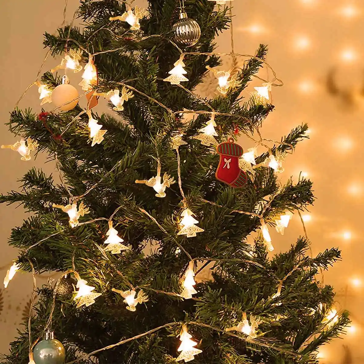 

Snowflake LED String Light Merry Christmas Decorations For Home 2023 Christmas Tree Ornament Navidad Xmas Gifts New Year 2024